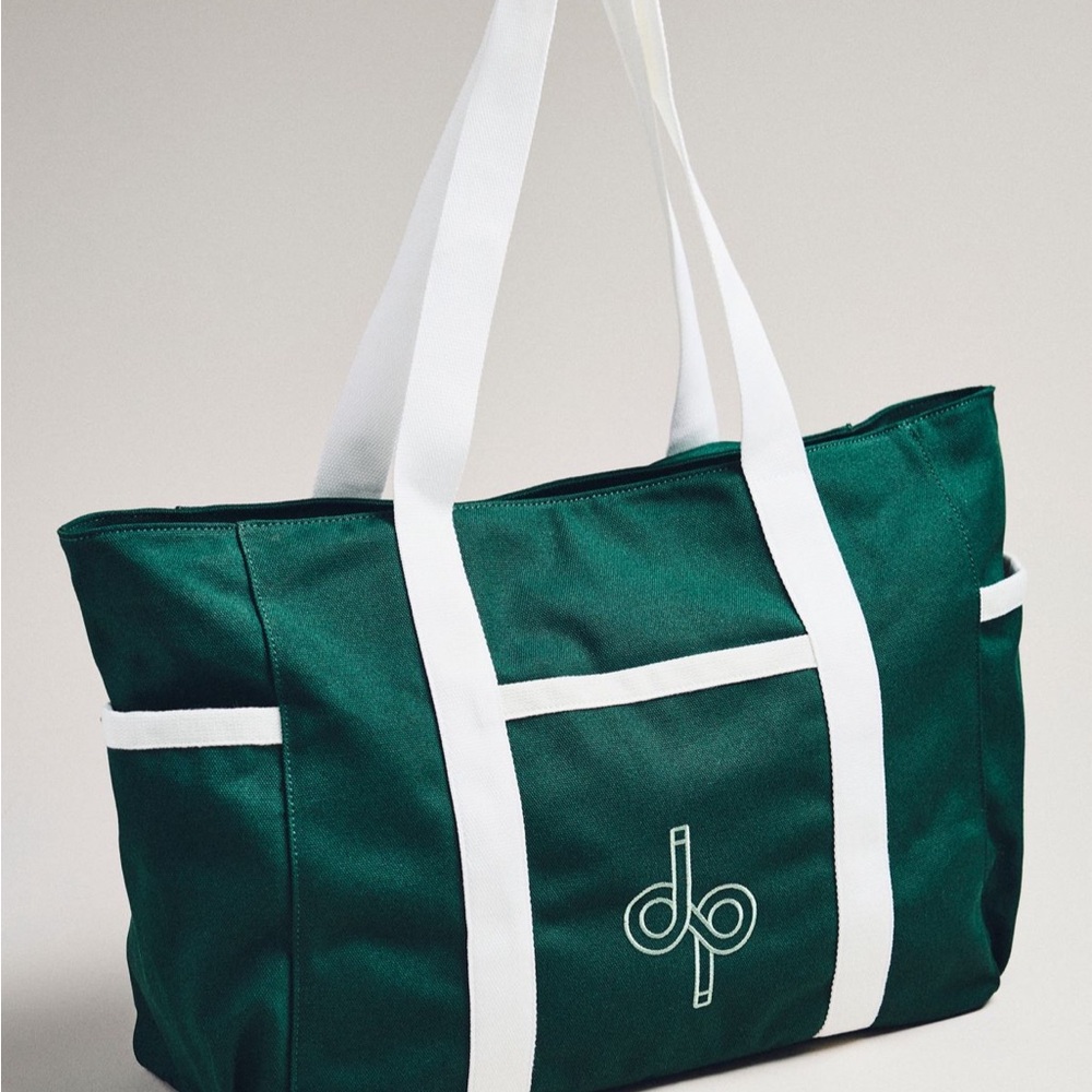 Anthropologie daily practice Green Canvas Tote Bag